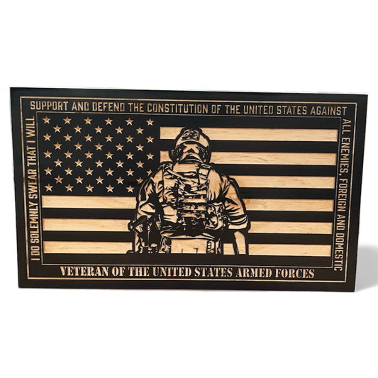 Soldier US Plaque